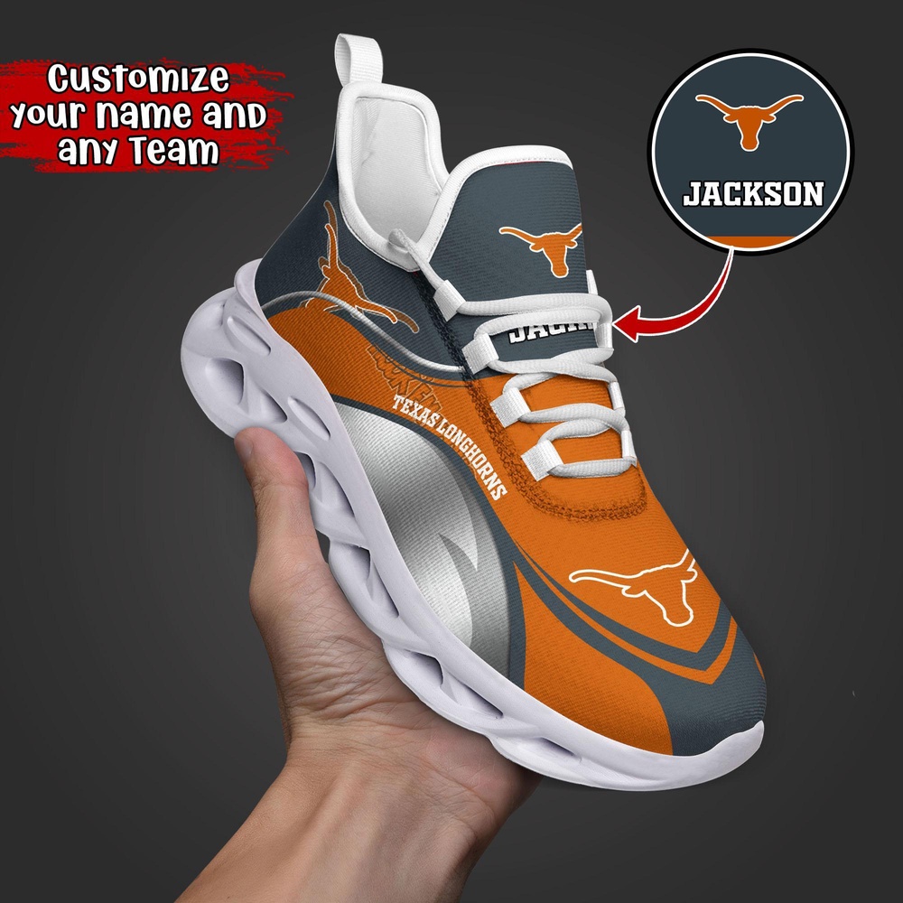 Customized NCAA Texas Longhorns Sneaker Max Soul Shoes Comfortable For Every Occasion Customized NCAA Texas Longhorns Sneaker Max Soul Shoes Comfortable For Every Occasion