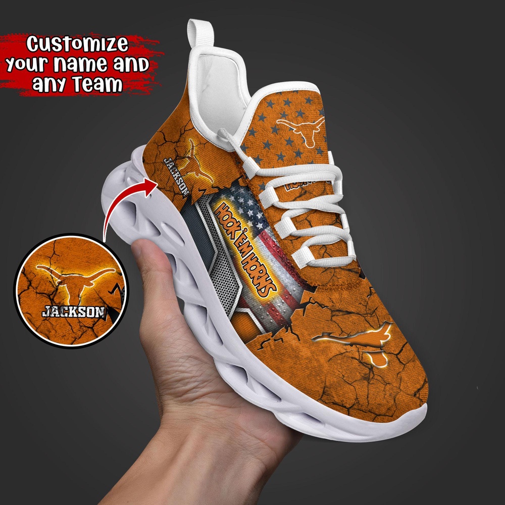 Customized NCAA Texas Longhorns Sneaker Max Soul Shoes Sneaker Elegance Fusion Customized NCAA Texas Longhorns Sneaker Max Soul Shoes Sneaker Elegance Fusion