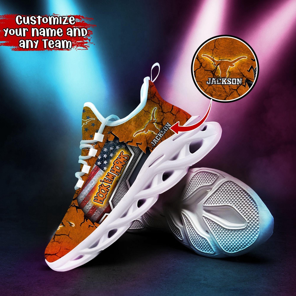 Customized NCAA Texas Longhorns Sneaker Max Soul Shoes Sneaker Elegance Fusion Customized NCAA Texas Longhorns Sneaker Max Soul Shoes Sneaker Elegance Fusion