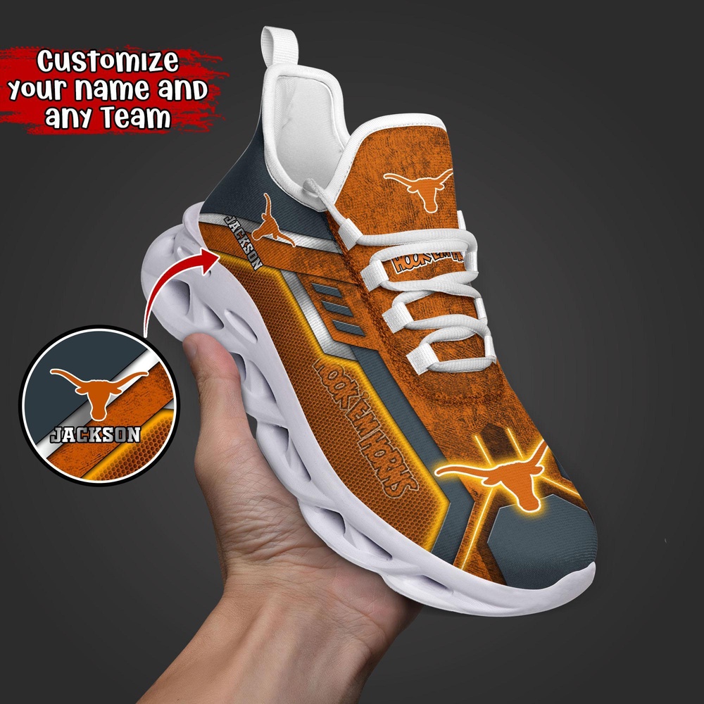 Customized NCAA Texas Longhorns Sneaker Max Soul Shoes Soulful Steps Customized NCAA Texas Longhorns Sneaker Max Soul Shoes Soulful Steps