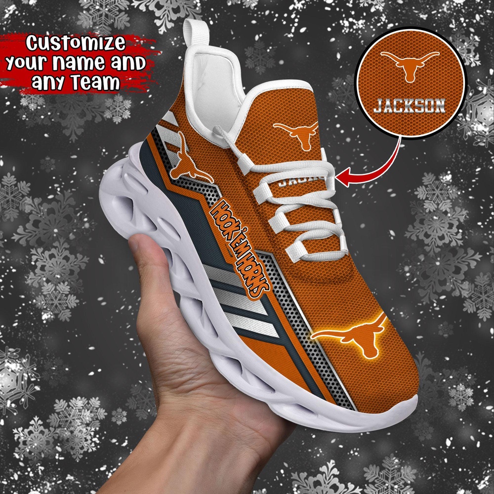 Customized NCAA Texas Longhorns Sneaker Max Soul Shoes Stride Chic Blissful Parade Customized NCAA Texas Longhorns Sneaker Max Soul Shoes Stride Chic Blissful Parade