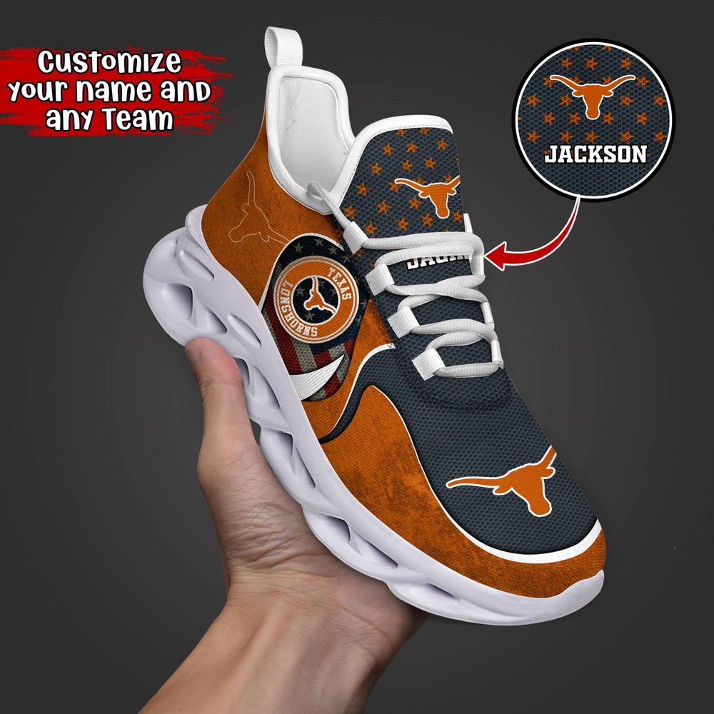 Customized NCAA Texas Longhorns Sneaker Max Soul Shoes Stride Glamorous Soul Customized NCAA Texas Longhorns Sneaker Max Soul Shoes Stride Glamorous Soul