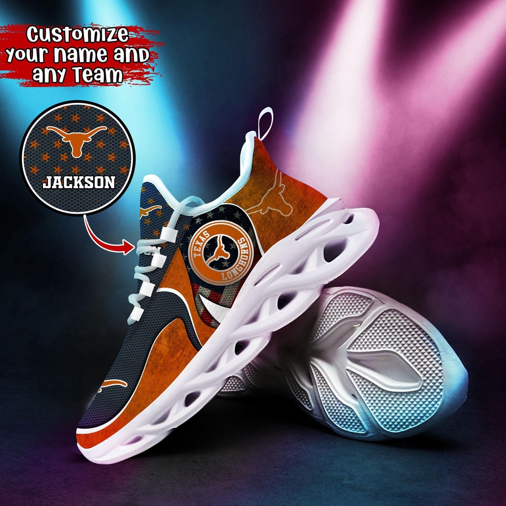 Customized NCAA Texas Longhorns Sneaker Max Soul Shoes Stride Glamorous Soul Customized NCAA Texas Longhorns Sneaker Max Soul Shoes Stride Glamorous Soul
