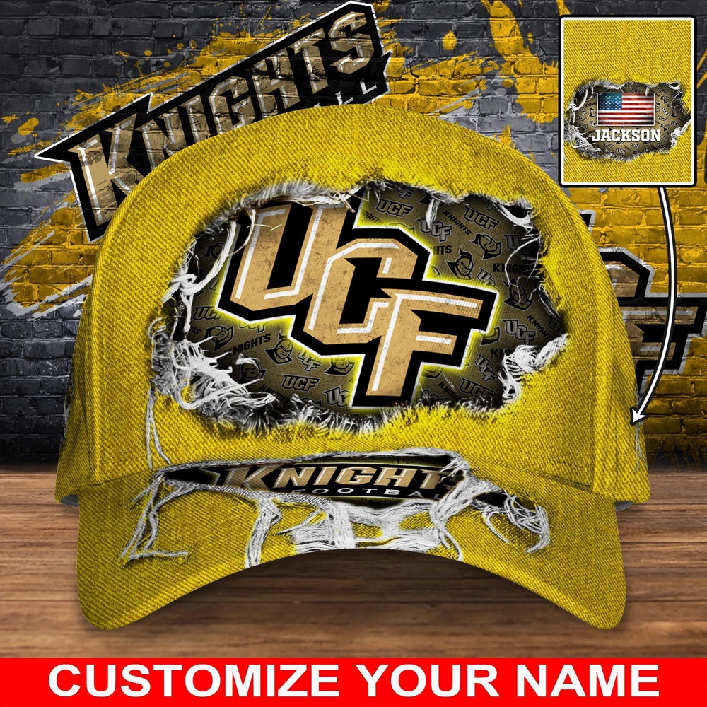 Customized NCAA UCF Knights Baseball Cap Chic Vibes in Headwear Customized NCAA UCF Knights Baseball Cap Chic Vibes in Headwear