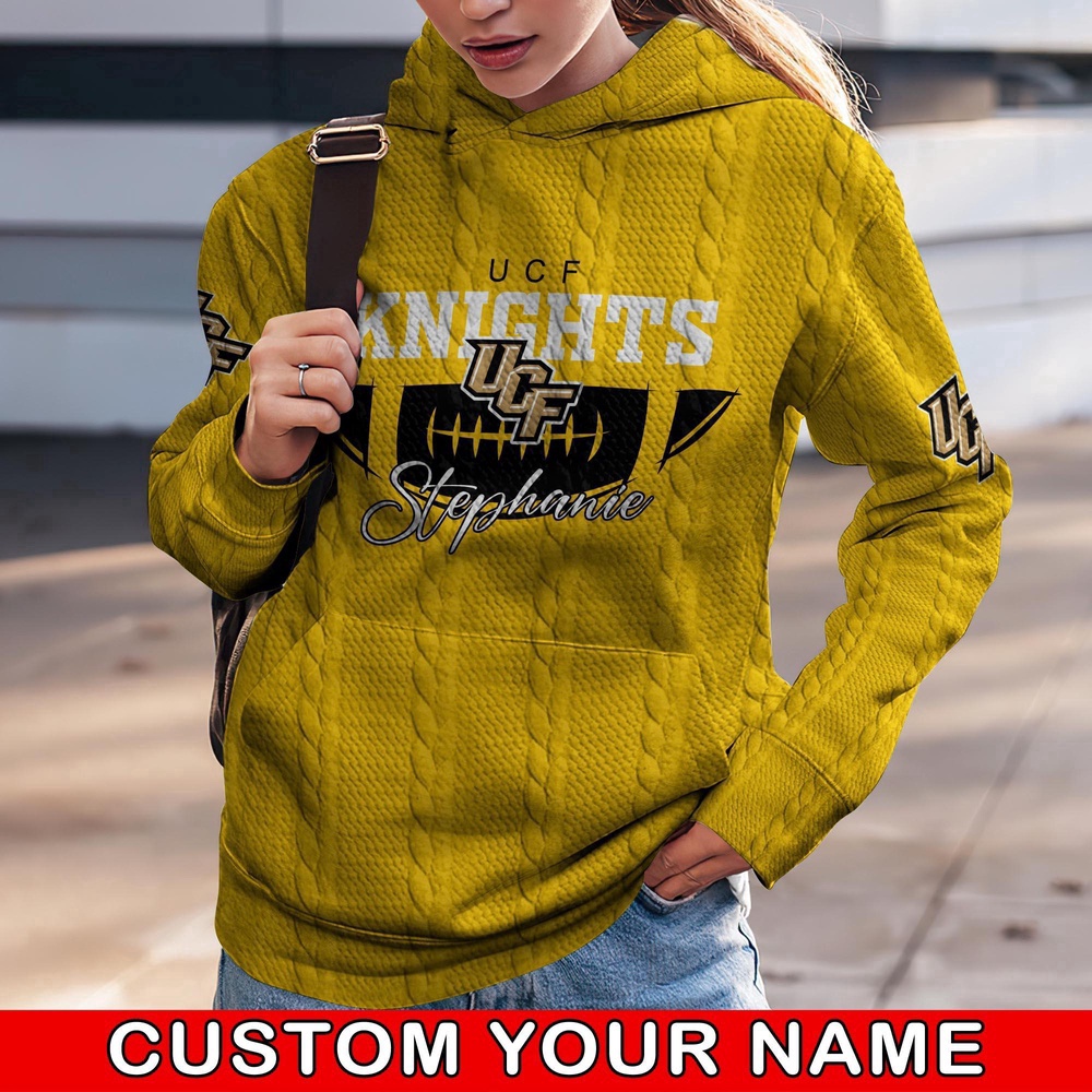 Customized NCAA UCF Knights Hoodie 3D Chic Campus Layers For Fans