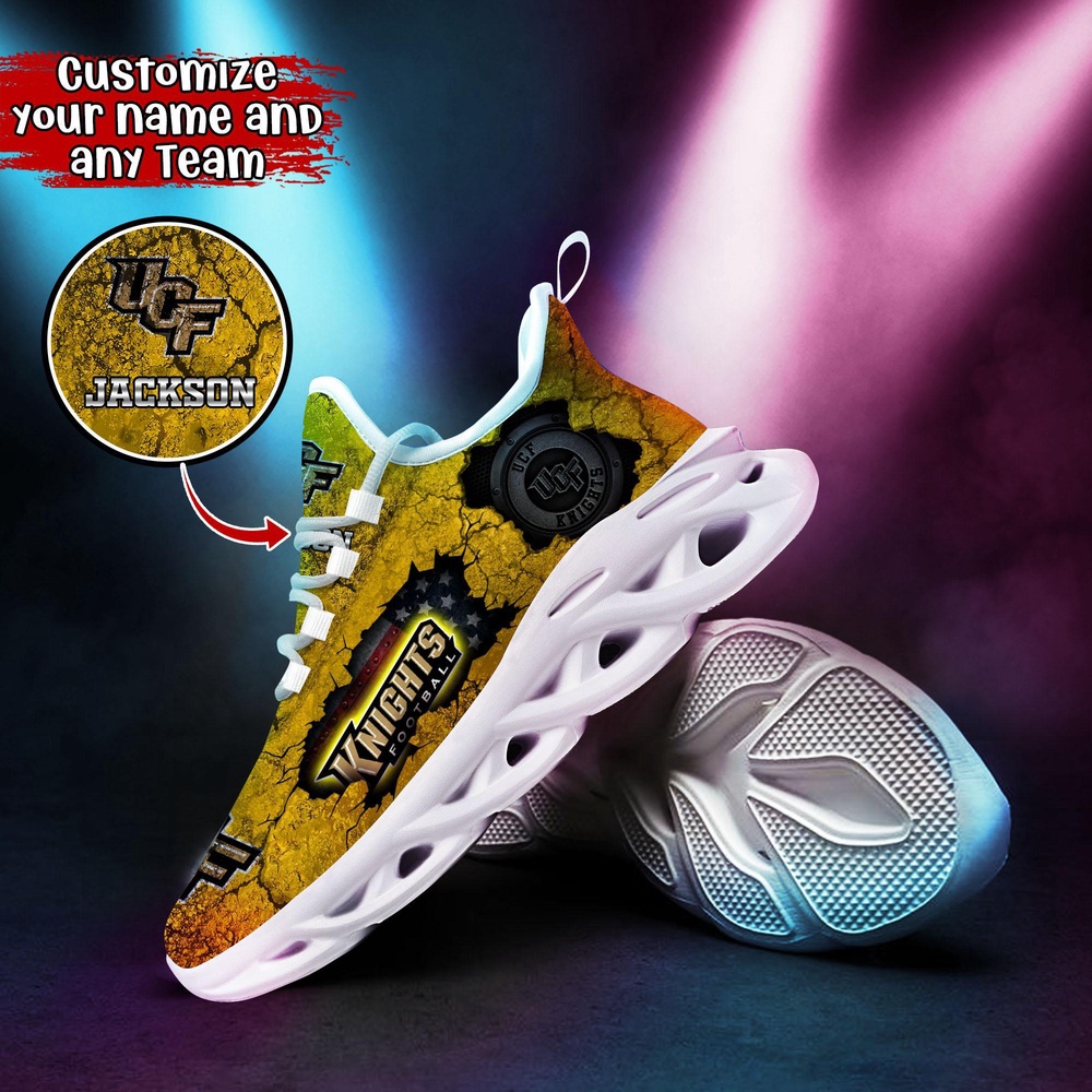 Customized NCAA UCF Knights Sneaker Max Soul Shoes Max Comfort Customized NCAA UCF Knights Sneaker Max Soul Shoes Max Comfort