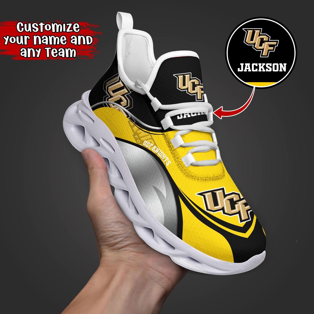 Customized NCAA UCF Knights Sneaker Max Soul Shoes Max Soul Motion Customized NCAA UCF Knights Sneaker Max Soul Shoes Max Soul Motion