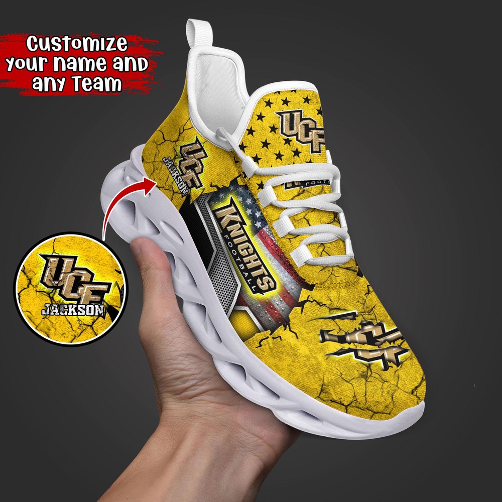 Customized NCAA UCF Knights Sneaker Max Soul Shoes Stride In Style Customized NCAA UCF Knights Sneaker Max Soul Shoes Stride In Style