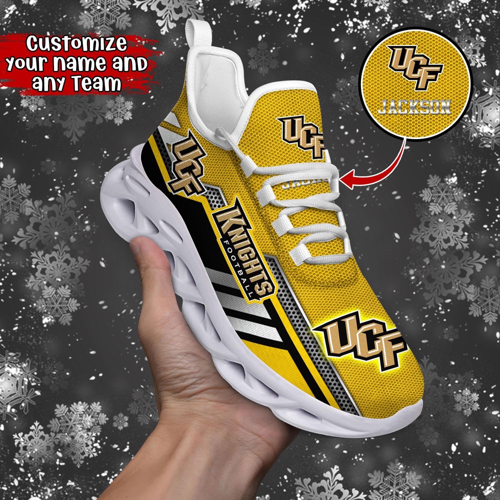 Customized NCAA UCF Knights Sneaker Max Soul Shoes Stride Stylishly Customized NCAA UCF Knights Sneaker Max Soul Shoes Stride Stylishly