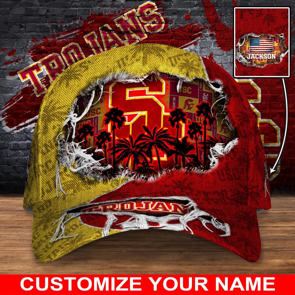 Customized NCAA USC Trojans Baseball Cap Sporty Elegance Vibes