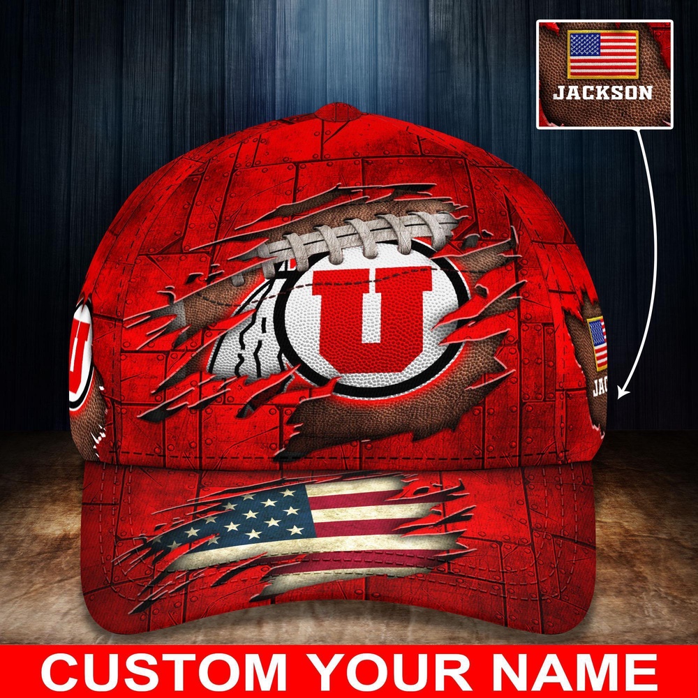 Customized NCAA Utah Utes Baseball Cap Forward Streetwear Vibes Customized NCAA Utah Utes Baseball Cap Forward Streetwear Vibes