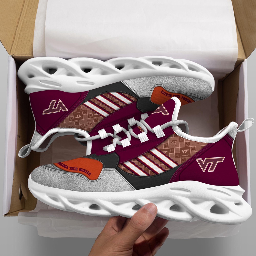Customized NCAA Virginia Tech Hokies Sneaker Max Soul Shoes Sporty Soul Customized NCAA Virginia Tech Hokies Sneaker Max Soul Shoes Sporty Soul