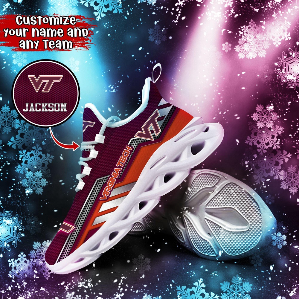 Customized NCAA Virginia Tech Hokies Sneaker Max Soul Shoes Stride Stylishly Customized NCAA Virginia Tech Hokies Sneaker Max Soul Shoes Stride Stylishly
