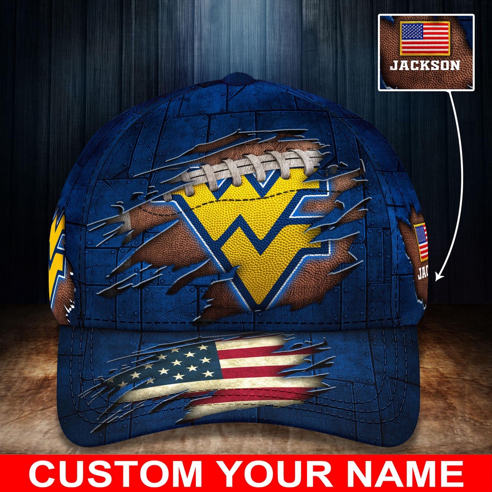 Customized NCAA West Virginia Mountaineers Baseball Cap Forward Streetwear Vibes