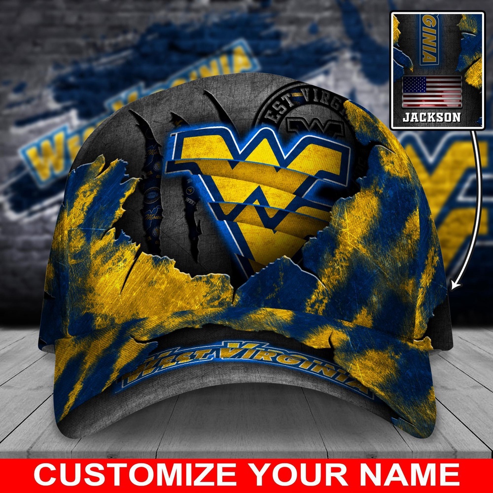 Customized NCAA West Virginia Mountaineers Baseball Cap Sleek Trends Parade