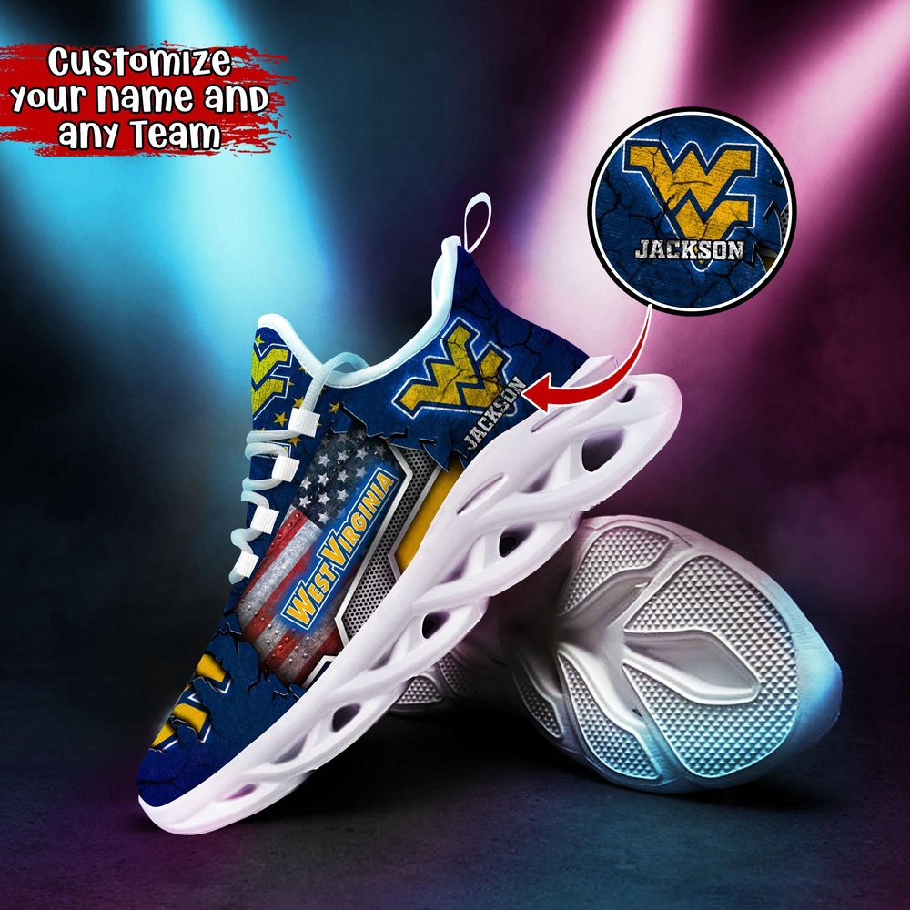 Customized NCAA West Virginia Mountaineers Sneaker Max Soul Shoes Sneaker Elegance Fusion Customized NCAA West Virginia Mountaineers Sneaker Max Soul Shoes Sneaker Elegance Fusion