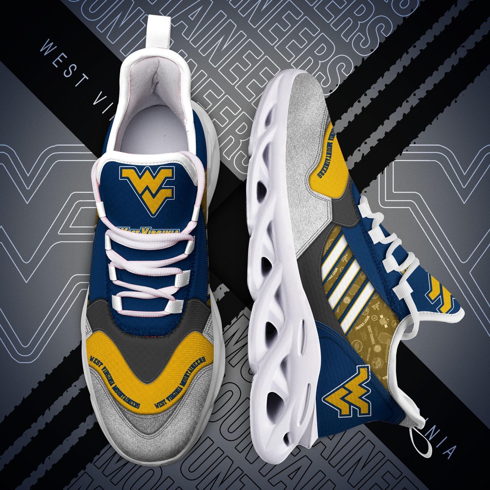 Customized NCAA West Virginia Mountaineers Sneaker Max Soul Shoes Stride Elegance Parade