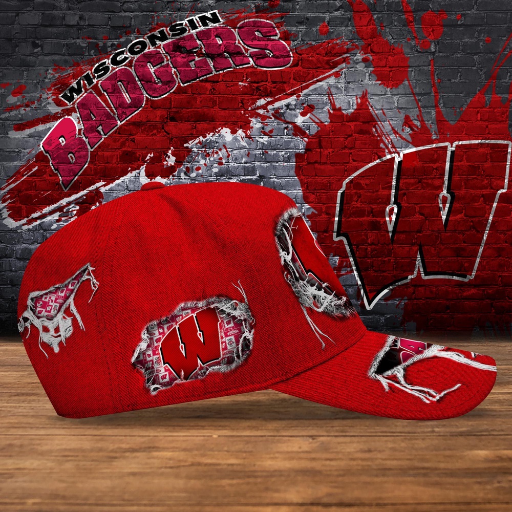 Customized NCAA Wisconsin Badgers Baseball Cap Chic Vibes in Headwear Customized NCAA Wisconsin Badgers Baseball Cap Chic Vibes in Headwear