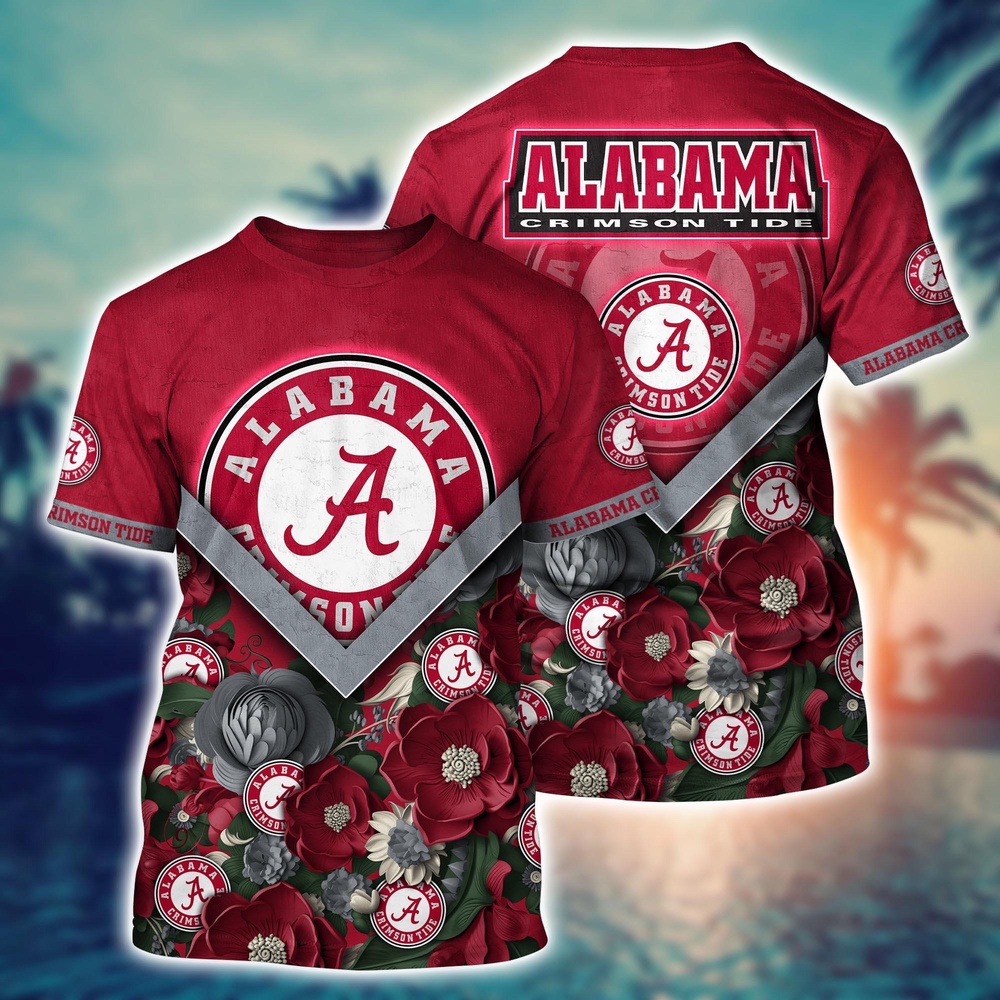 NCAA Alabama Crimson Tide 3D T-Shirt Champion Comfort Fashion For Sports Fans NCAA Alabama Crimson Tide 3D T-Shirt Champion Comfort Fashion For Sports Fans