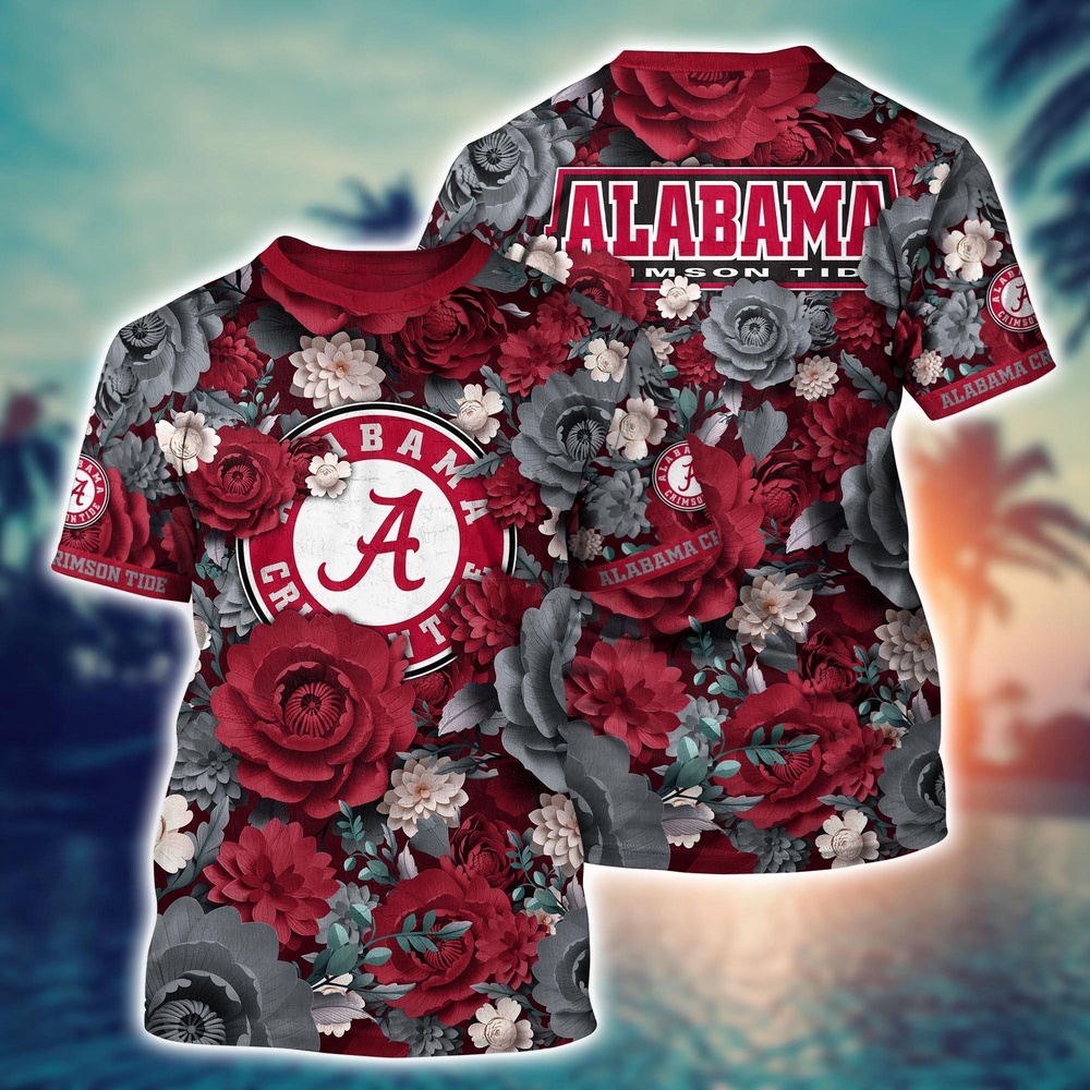 NCAA Alabama Crimson Tide 3D T-Shirt Chic Vibes in Threads For Sports Fans NCAA Alabama Crimson Tide 3D T-Shirt Chic Vibes in Threads For Sports Fans