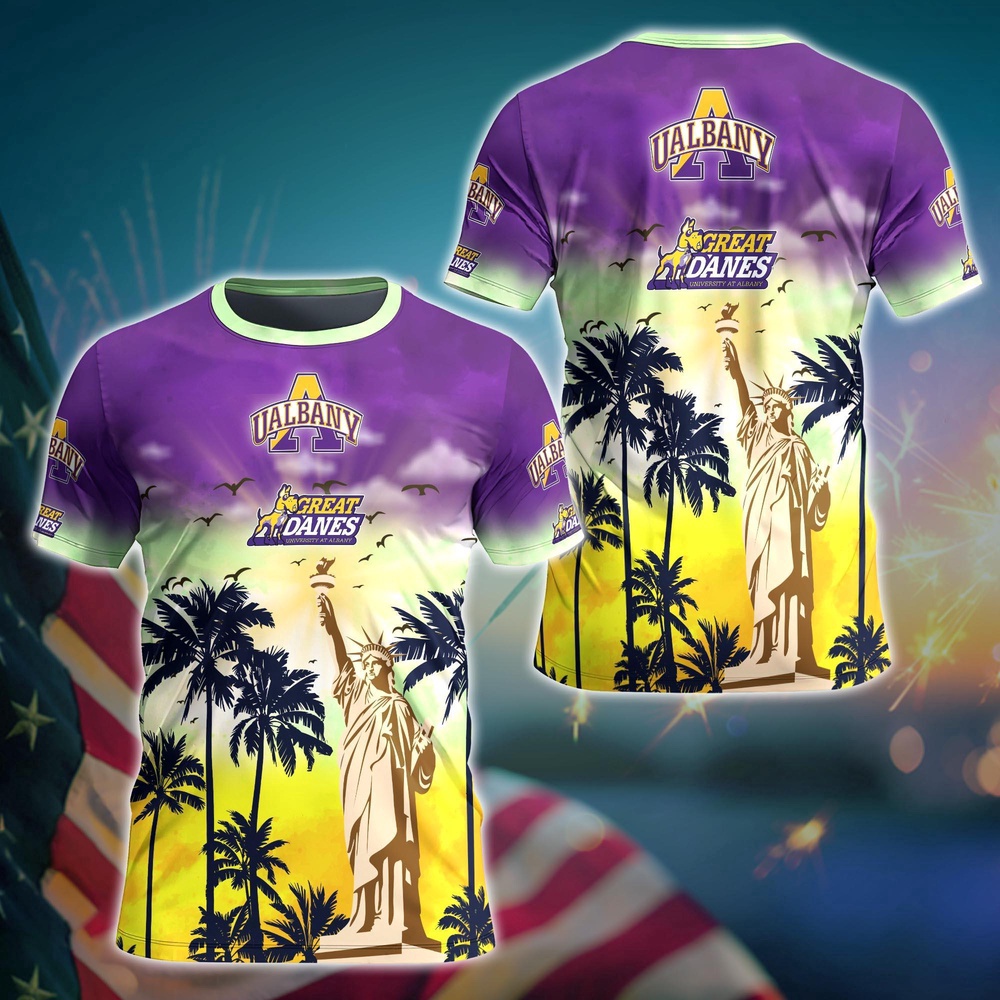 NCAA Albany Great Danes 3D T-Shirt Fashion Forward For Fans NCAA Albany Great Danes 3D T-Shirt Fashion Forward For Fans