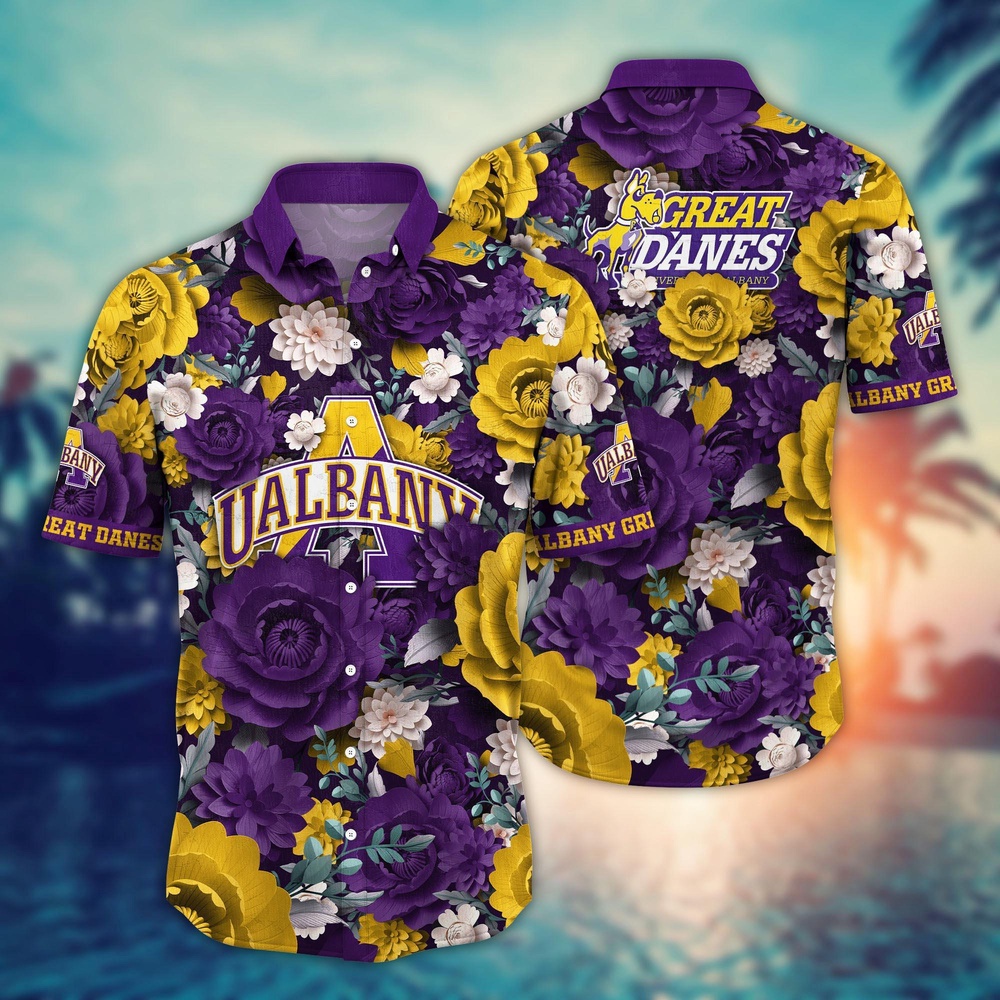 NCAA Albany Great Danes Hawaiian Shirt Champion Elegance For Fans NCAA Albany Great Danes Hawaiian Shirt Champion Elegance For Fans