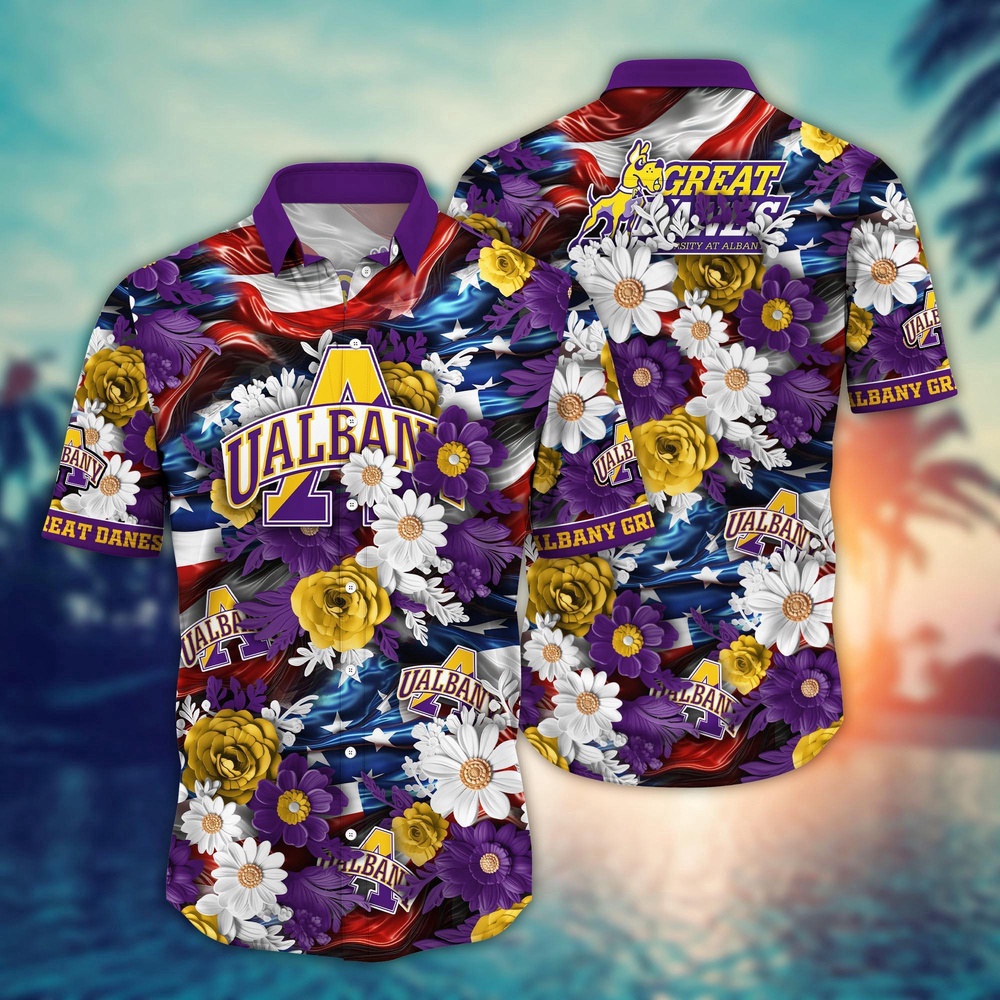 NCAA Albany Great Danes Hawaiian Shirt Victorious Vibes Gift For Fans NCAA Albany Great Danes Hawaiian Shirt Victorious Vibes Gift For Fans
