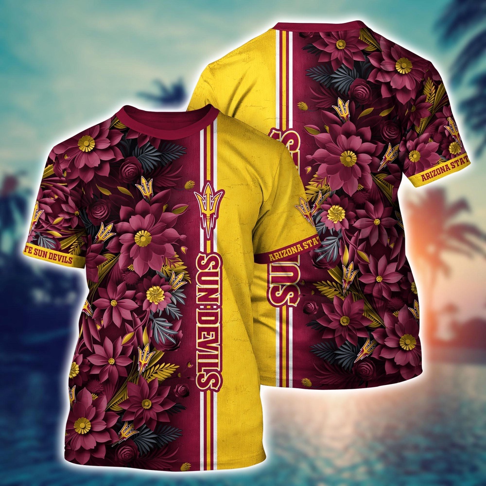 NCAA Arizona State Sun Devils 3D T-Shirt Fashion Fusion Bliss For Sports Fans NCAA Arizona State Sun Devils 3D T-Shirt Fashion Fusion Bliss For Sports Fans