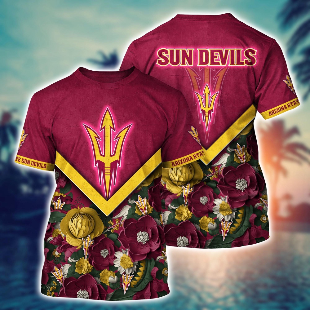 NCAA Arizona State Sun Devils 3D T-Shirt Signature Elegance Threads For Sports Fans NCAA Arizona State Sun Devils 3D T-Shirt Signature Elegance Threads For Sports Fans