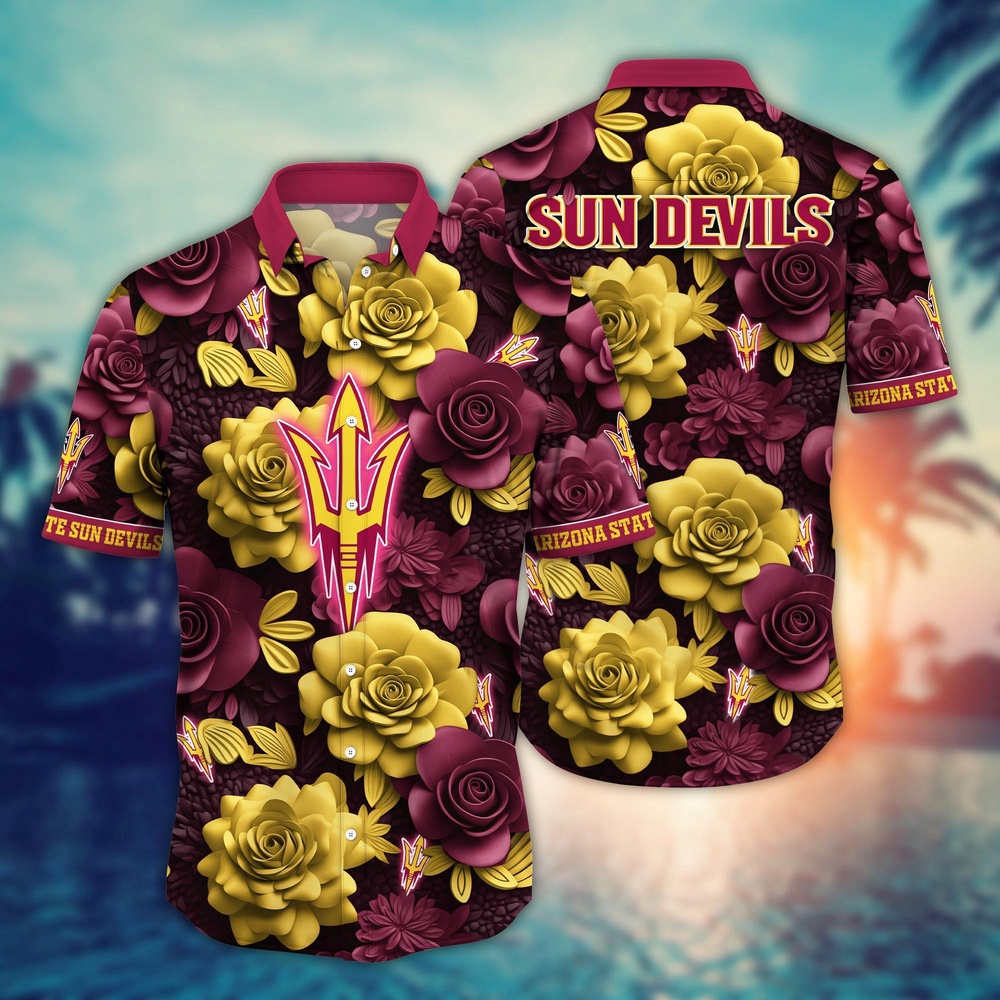NCAA Arizona State Sun Devils Hawaiian Shirt Sway In Style For Sports Fans NCAA Arizona State Sun Devils Hawaiian Shirt Sway In Style For Sports Fans