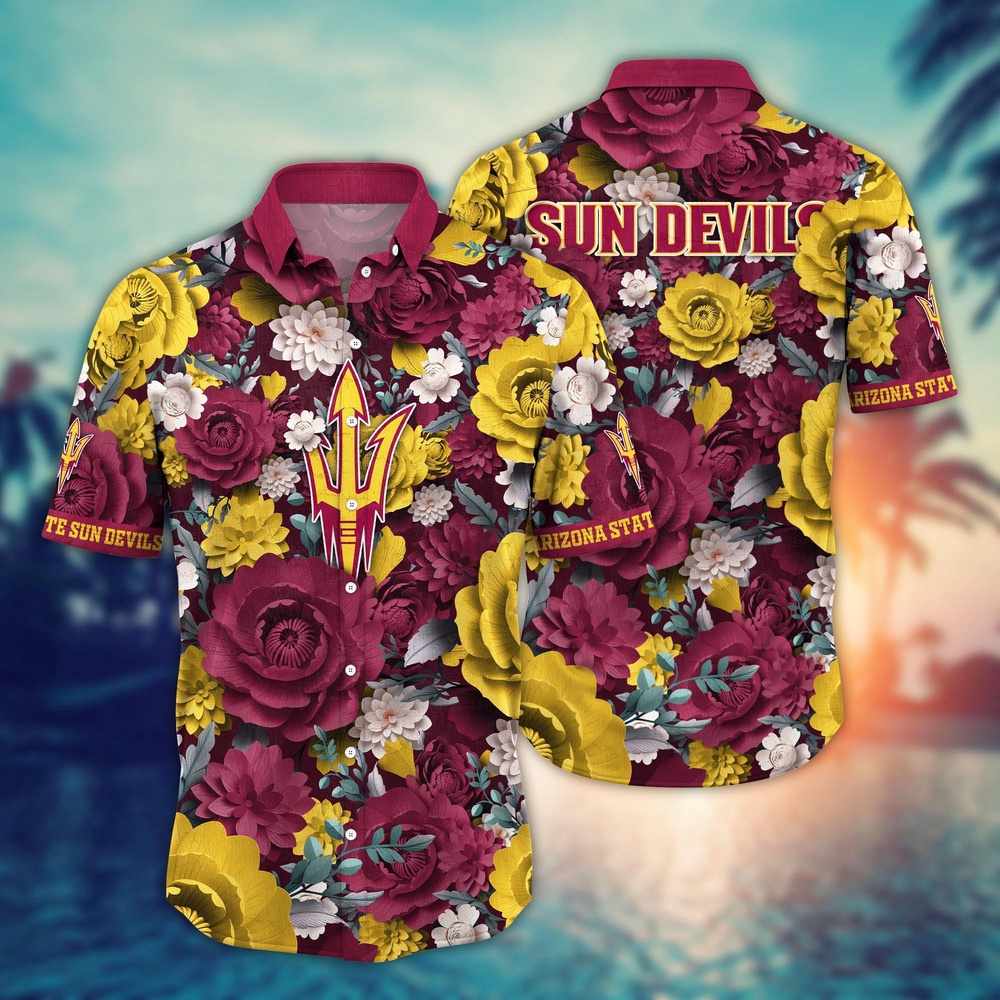 NCAA Arizona State Sun Devils Hawaiian Shirt Sway in Style For Fans NCAA Arizona State Sun Devils Hawaiian Shirt Sway in Style For Fans