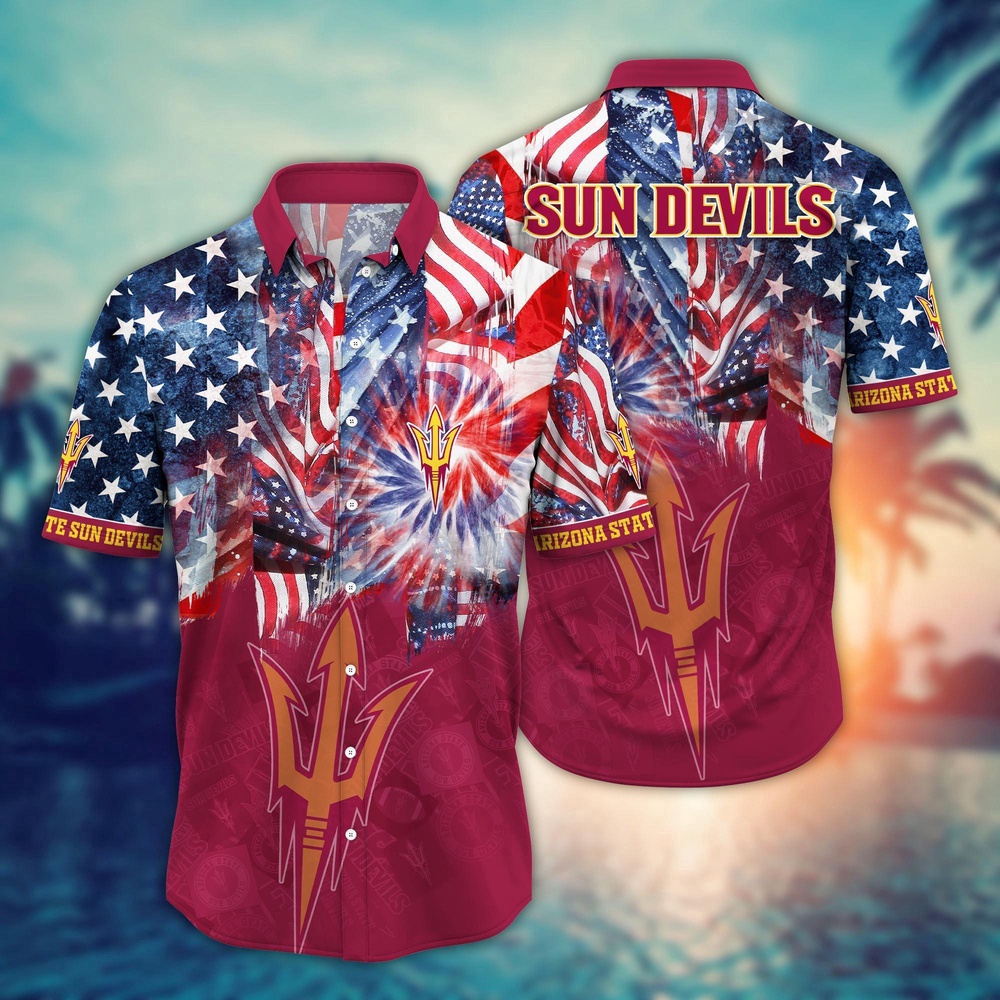 NCAA Arizona State Sun Devils Hawaiian Shirt Winning Waves Gift For Fans NCAA Arizona State Sun Devils Hawaiian Shirt Winning Waves Gift For Fans