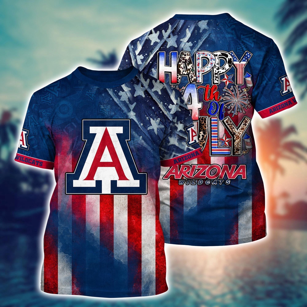 NCAA Arizona Wildcats 3D T-Shirt Athletic Trends For Fans NCAA Arizona Wildcats 3D T-Shirt Athletic Trends For Fans