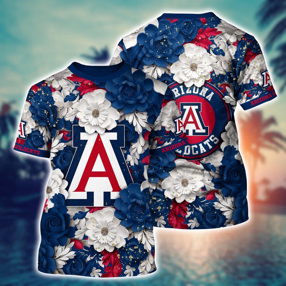 NCAA Arizona Wildcats 3D T-Shirt Elegance In Style For Sports Fans NCAA Arizona Wildcats 3D T-Shirt Elegance In Style For Sports Fans