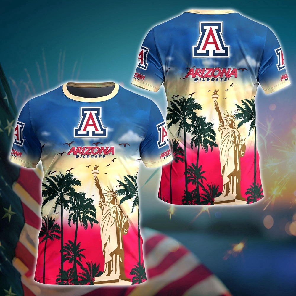 NCAA Arizona Wildcats 3D T-Shirt Fashion Forward For Fans NCAA Arizona Wildcats 3D T-Shirt Fashion Forward For Fans