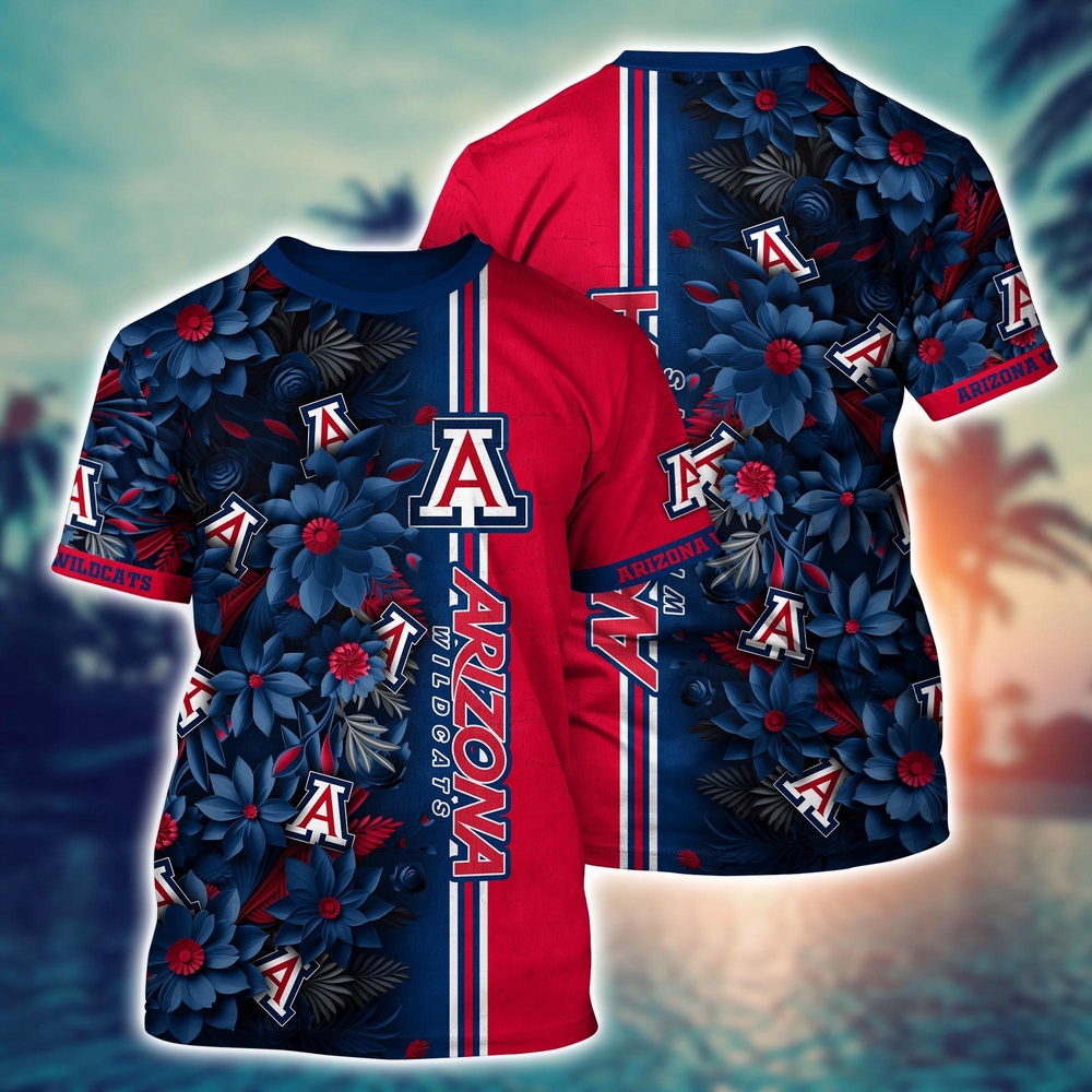 NCAA Arizona Wildcats 3D T-Shirt Forward Streetwear Vibes For Sports Fans NCAA Arizona Wildcats 3D T-Shirt Forward Streetwear Vibes For Sports Fans