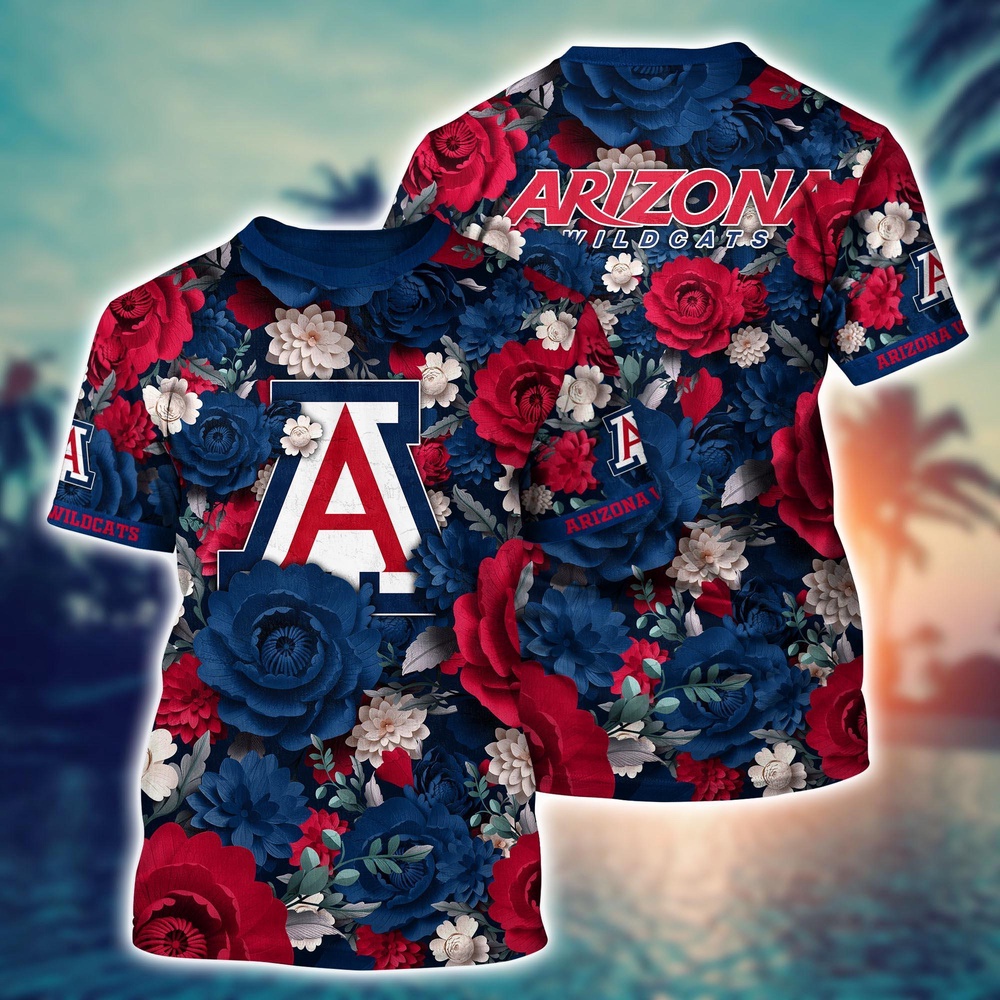 NCAA Arizona Wildcats 3D T-Shirt Sleek Layers Of Bliss For Sports Fans NCAA Arizona Wildcats 3D T-Shirt Sleek Layers Of Bliss For Sports Fans