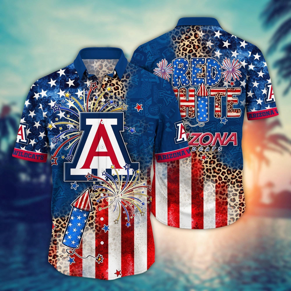 NCAA Arizona Wildcats Hawaiian Shirt Aloha All Star Style Gift For Fans NCAA Arizona Wildcats Hawaiian Shirt Aloha All Star Style Gift For Fans