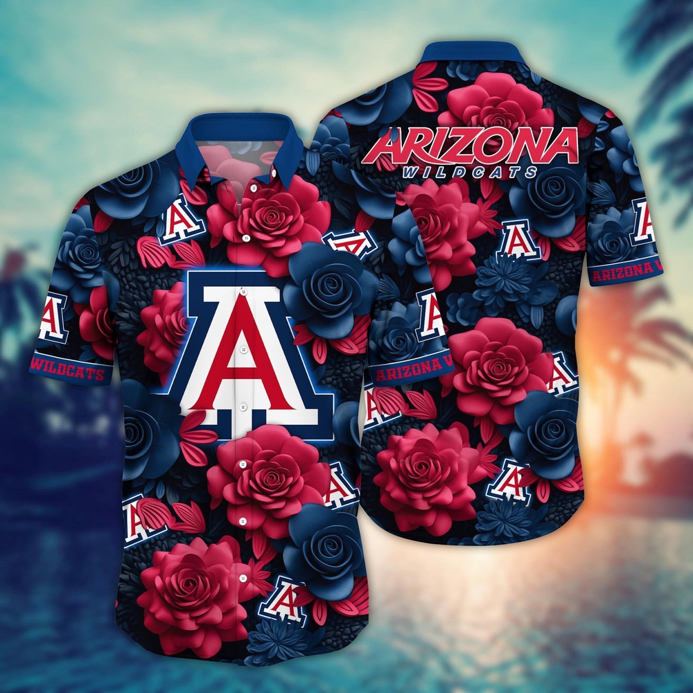 NCAA Arizona Wildcats Hawaiian Shirt Campus Carnival For Sports Fans NCAA Arizona Wildcats Hawaiian Shirt Campus Carnival For Sports Fans