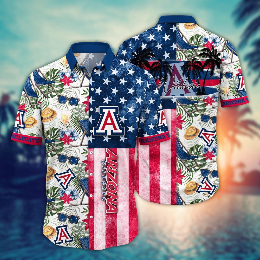 NCAA Arizona Wildcats Hawaiian Shirt Team Pride Paradise Gift For Fans NCAA Arizona Wildcats Hawaiian Shirt Team Pride Paradise Gift For Fans