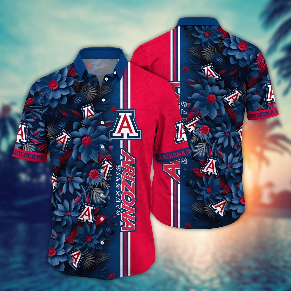 NCAA Arizona Wildcats Hawaiian Shirt Victory Vibes Aloha Twist For Fans NCAA Arizona Wildcats Hawaiian Shirt Victory Vibes Aloha Twist For Fans