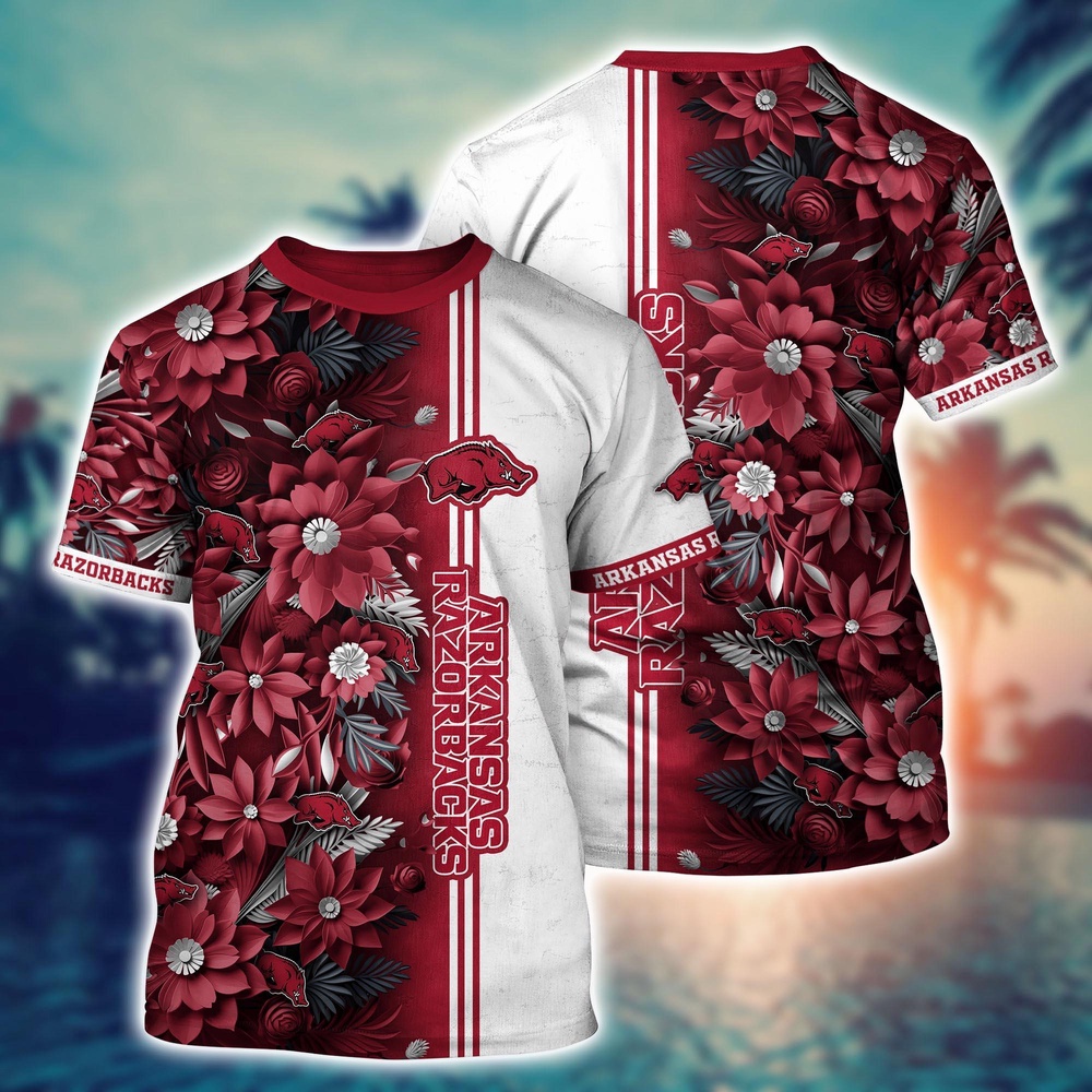 NCAA Arkansas Razorbacks 3D T-Shirt Fashion Fusion Bliss For Sports Fans NCAA Arkansas Razorbacks 3D T-Shirt Fashion Fusion Bliss For Sports Fans