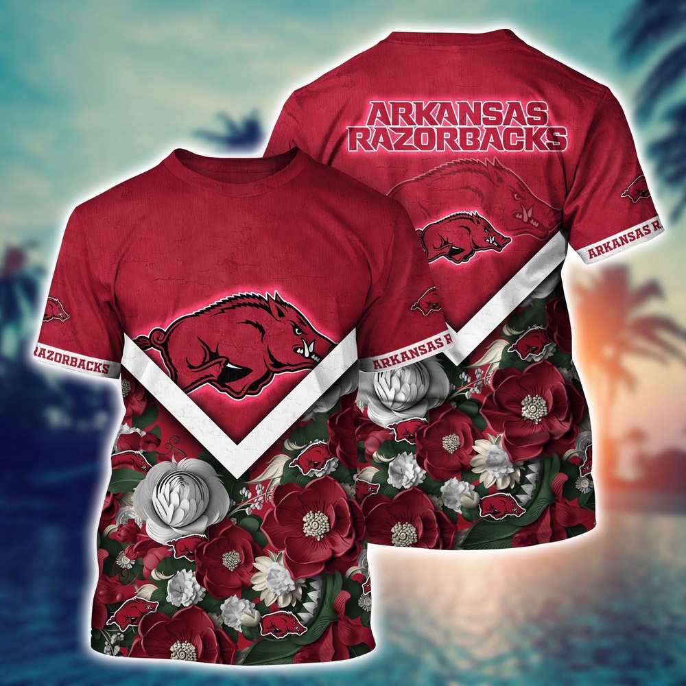 NCAA Arkansas Razorbacks 3D T-Shirt Signature Elegance Threads For Sports Fans NCAA Arkansas Razorbacks 3D T-Shirt Signature Elegance Threads For Sports Fans