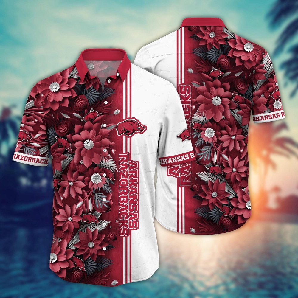 NCAA Arkansas Razorbacks Hawaiian Shirt Paradise Found For Fans NCAA Arkansas Razorbacks Hawaiian Shirt Paradise Found For Fans
