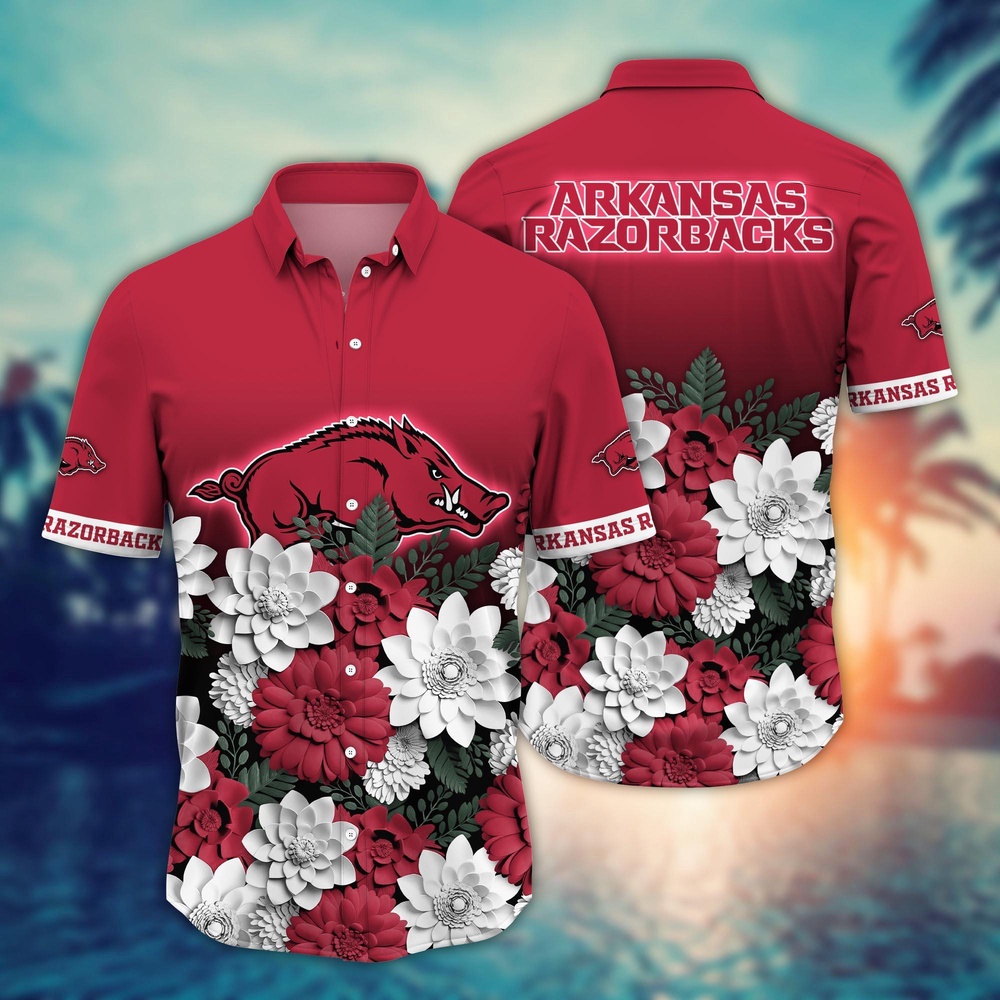 NCAA Arkansas Razorbacks Hawaiian Shirt Spectacle Swing For Fans NCAA Arkansas Razorbacks Hawaiian Shirt Spectacle Swing For Fans