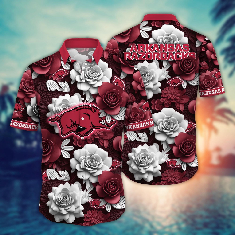 NCAA Arkansas Razorbacks Hawaiian Shirt Sway In Style For Sports Fans NCAA Arkansas Razorbacks Hawaiian Shirt Sway In Style For Sports Fans