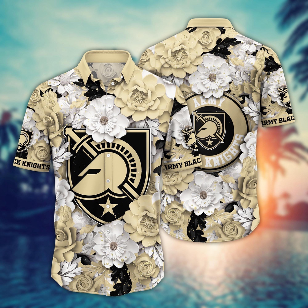 NCAA Army Black Knights Hawaiian Shirt Floral Finesse Aloha Extravaganza For Fans NCAA Army Black Knights Hawaiian Shirt Floral Finesse Aloha Extravaganza For Fans
