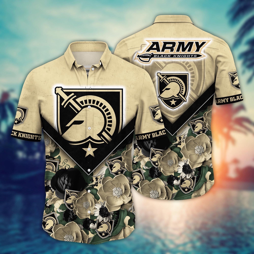 NCAA Army Black Knights Hawaiian Shirt Floral Fusion Aloha Bliss For Fans NCAA Army Black Knights Hawaiian Shirt Floral Fusion Aloha Bliss For Fans
