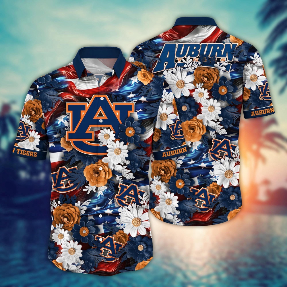 NCAA Auburn Tigers Hawaiian Shirt Campus Couture Gift For Fans NCAA Auburn Tigers Hawaiian Shirt Campus Couture Gift For Fans