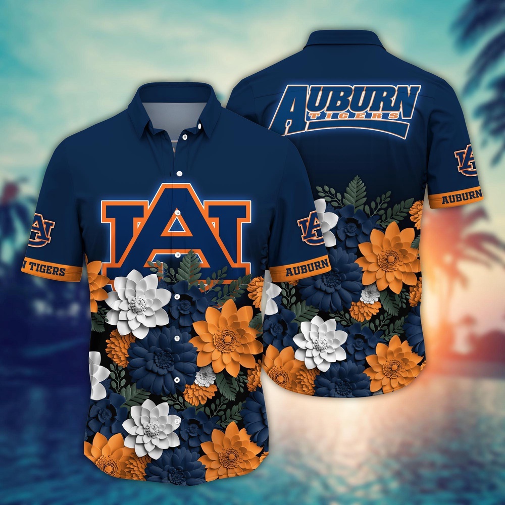 NCAA Auburn Tigers Hawaiian Shirt Cheer Chic Carnival For Fans NCAA Auburn Tigers Hawaiian Shirt Cheer Chic Carnival For Fans